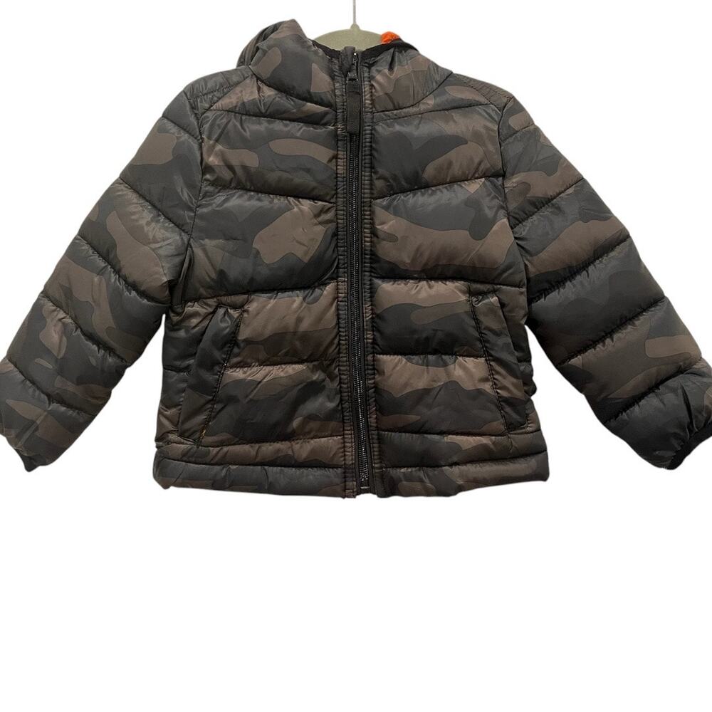 Urban Republic Olive Camo Quilted Packable Puffer Jacket Size 18 months NWT